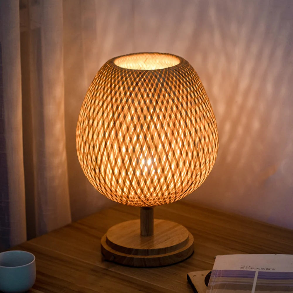 Rattan Wooden Lamp